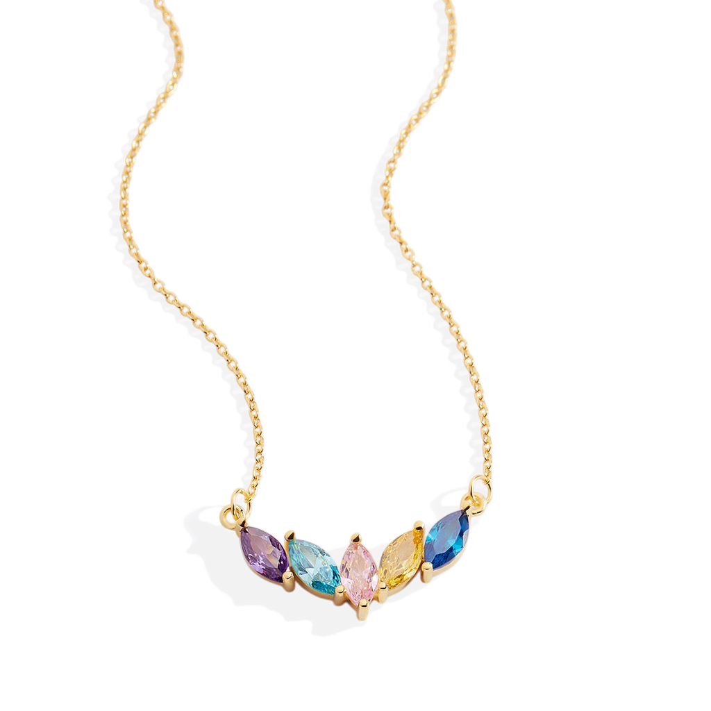 Elegant Family Birthstone Necklace