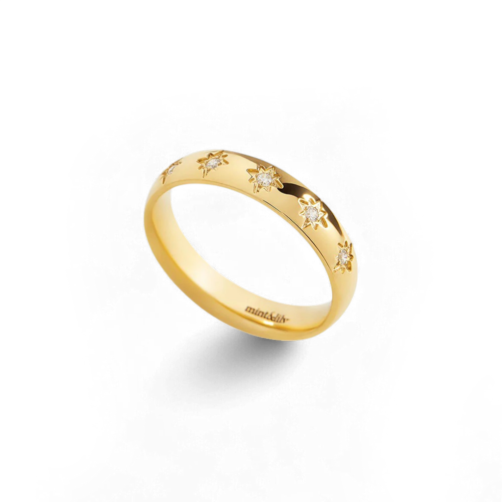 Star Set Stacking Ring