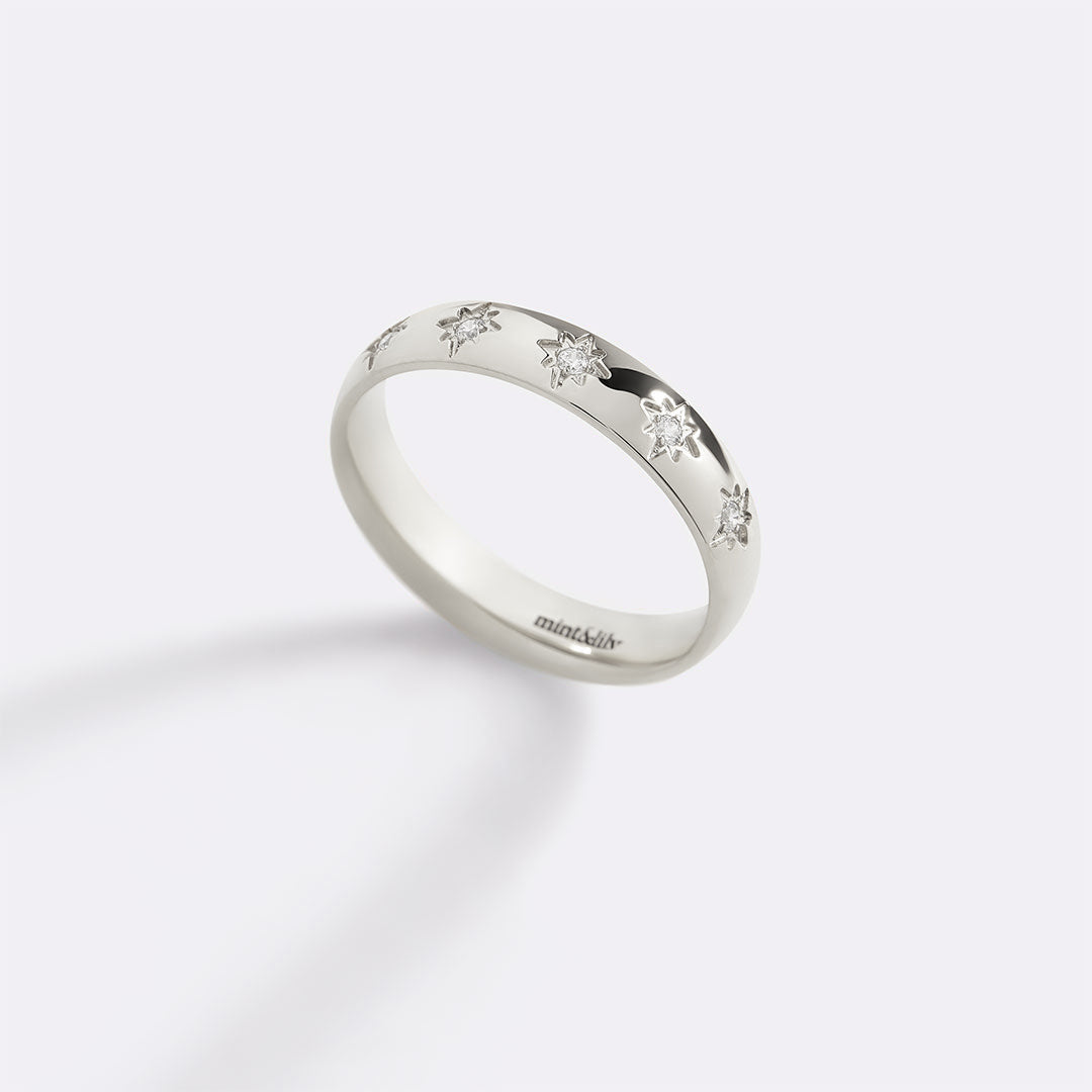 Star Set Stacking Ring