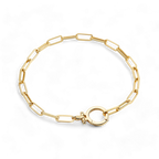Mint Paperclip Bracelet