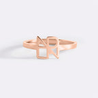 Monogram Name Ring