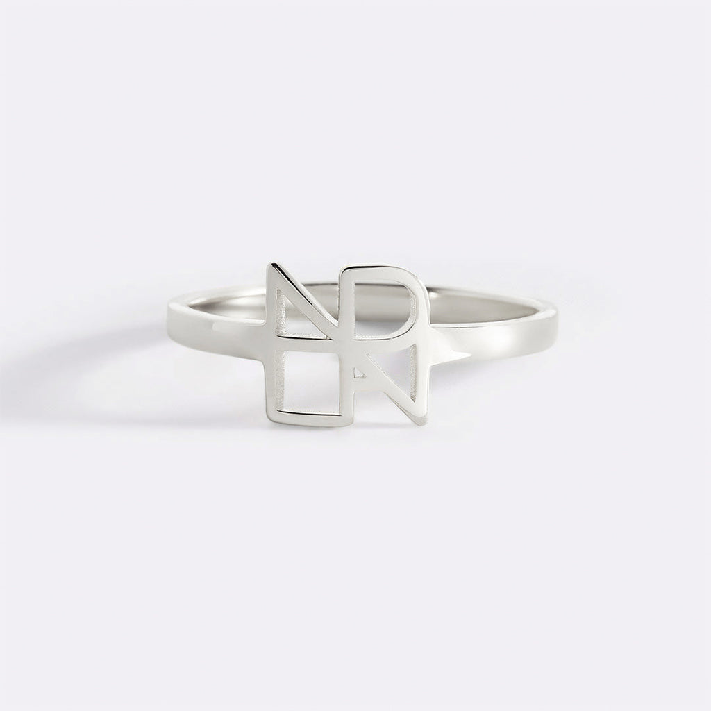 Monogram Name Ring