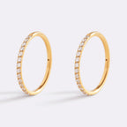 Eternity Crystal Cartilage Hoop Earrings | 16g