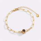 Photo Bracelet with Paperclip Chain