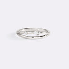 Crescent Moon Diamond Ring