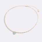 Dainty Heart Paperclip Necklace