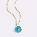Minimalist Enamel Cross Pendant