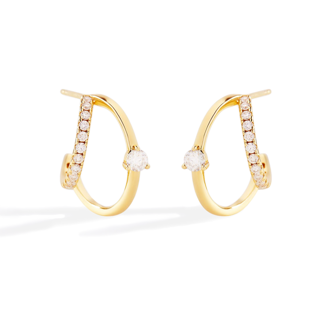 The Nova Double Hoop Earrings