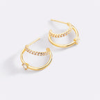 The Nova Double Hoop Earrings