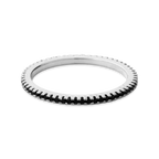Black Diamond Eternity Stacking Ring