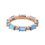 Eternity Fire Opal Ring