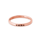 Tiny Stackable Name Ring