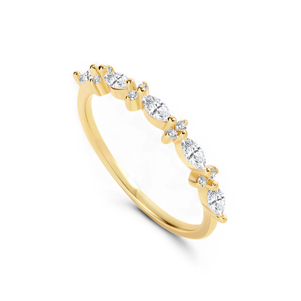 Marquise and Round Diamond Ring