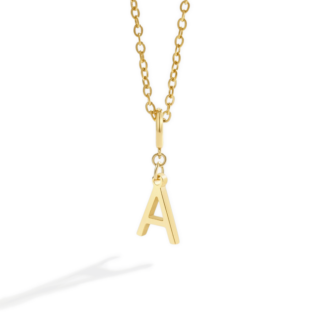 Minimalist Initial Charm Necklace