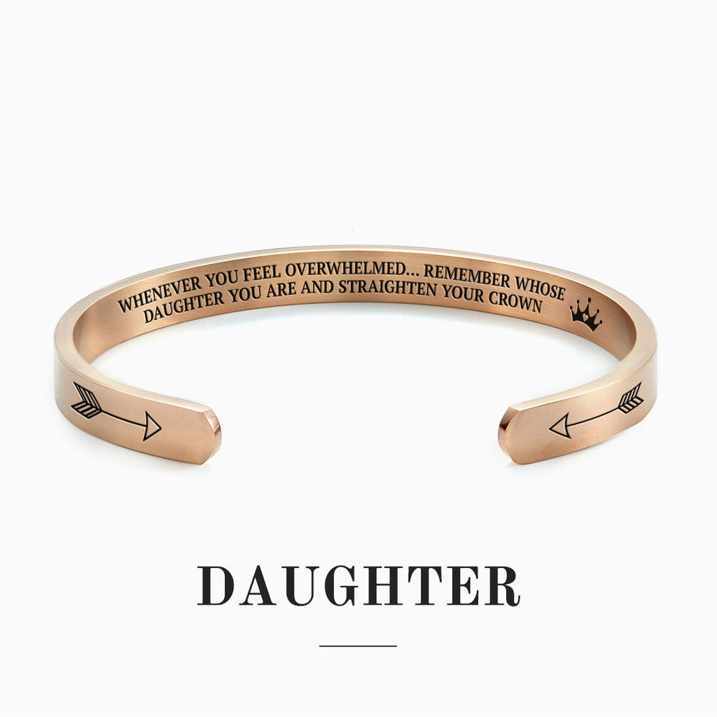 Remember Who You Are and Straighten Your Crown Cuff Bracelet