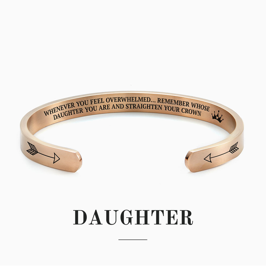 Remember Who You Are and Straighten Your Crown Cuff Bracelet