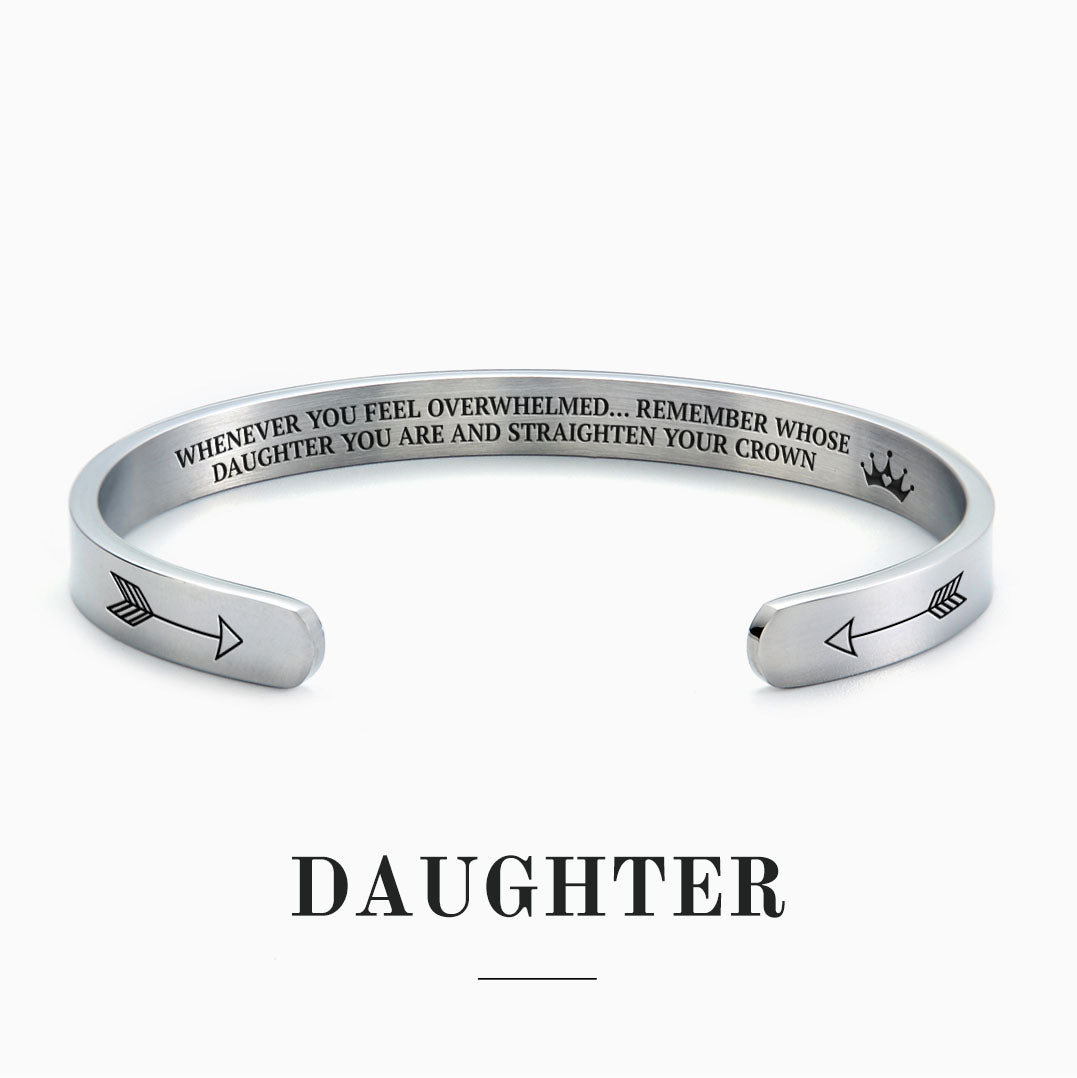Remember Who You Are and Straighten Your Crown Cuff Bracelet