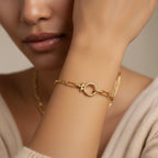 Mint Paperclip Bracelet