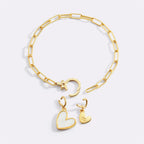 Natural Stone Heart Charm