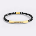 One Day At A Time Beaded Inspire Bracelet