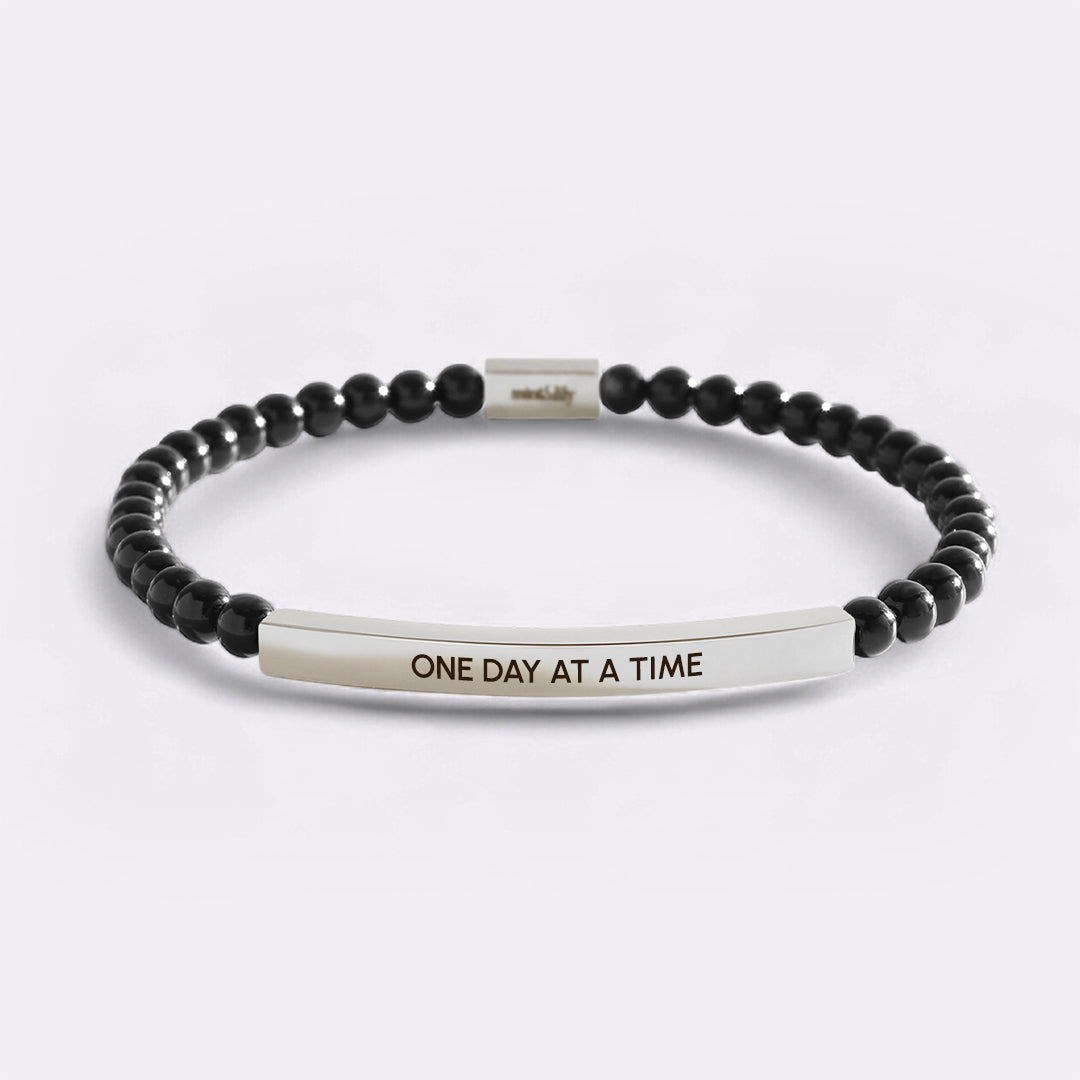 One Day At A Time Beaded Inspire Bracelet