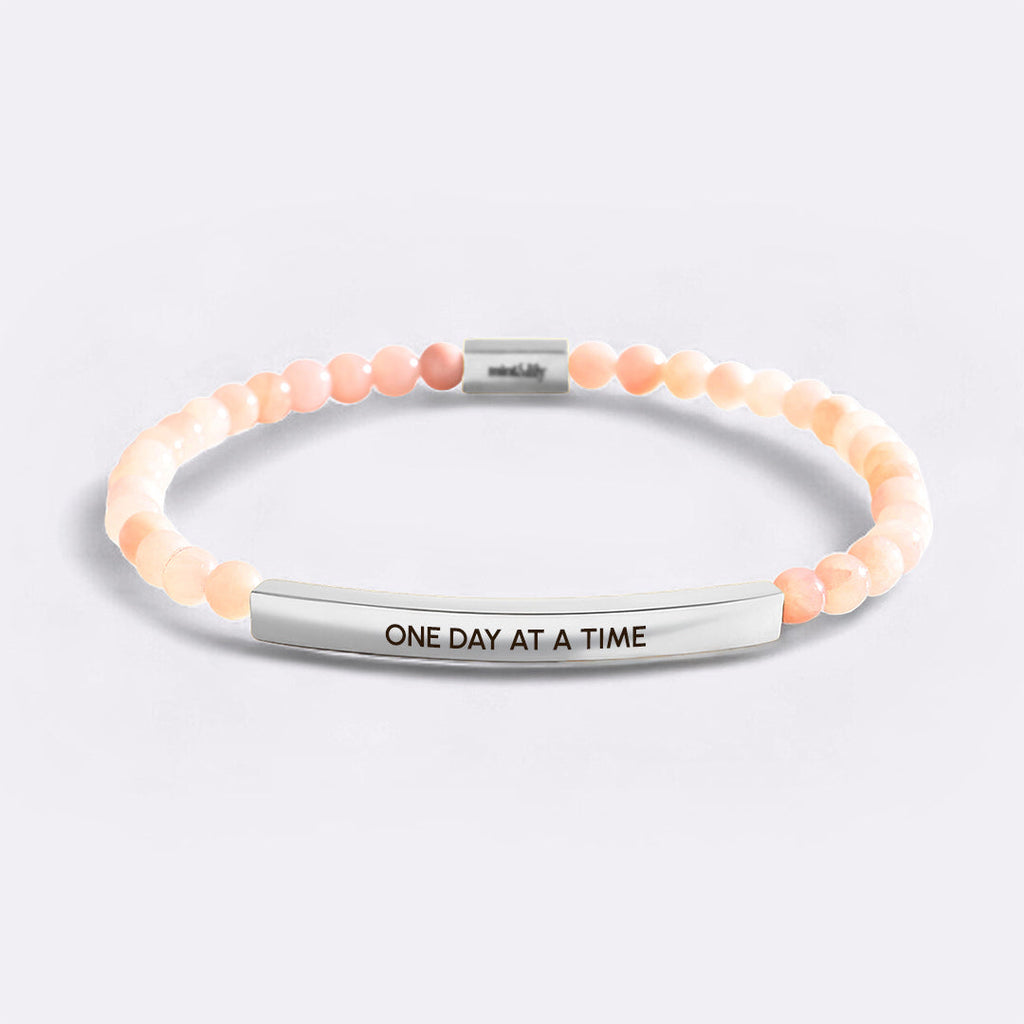 One Day At A Time Beaded Inspire Bracelet