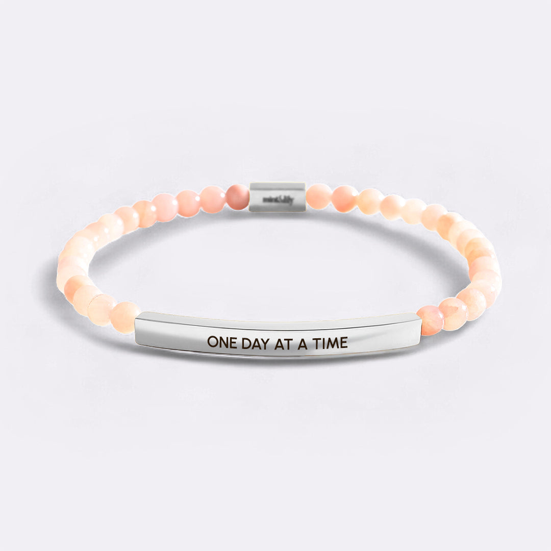 One Day At A Time Beaded Inspire Bracelet