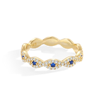 Pave Evil Eye Ring