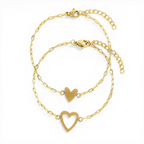 Perfect Fit Heart Bracelet Set