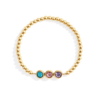 Personalized Birthstone Beaded Bracelet