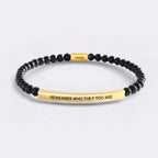 Remember Who The F You Are Beaded Inspire Bracelet
