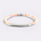 Remember Who The F You Are Beaded Inspire Bracelet