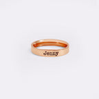 Engraved Stackable Name Ring | 3mm Band