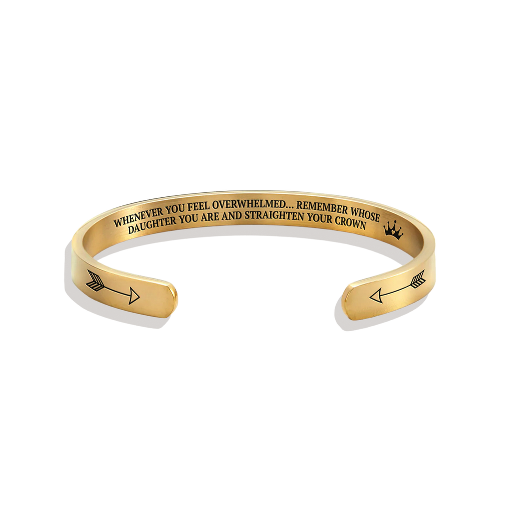 Remember Who You Are and Straighten Your Crown Cuff Bracelet