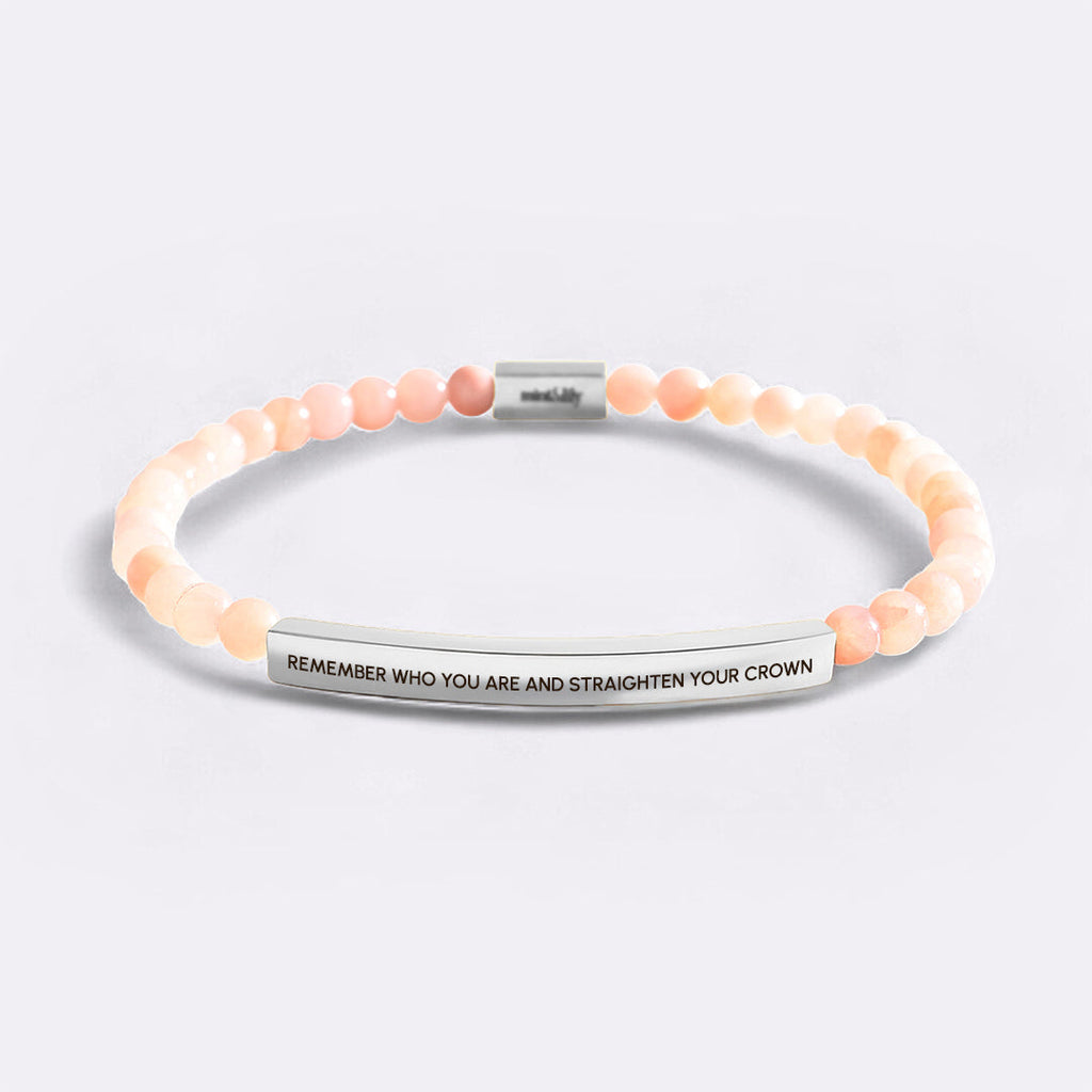 Remember Who You Are and Straighten Your Crown Beaded Inspire Bracelet