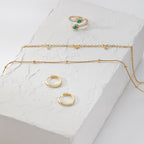 Pave Huggie Hoop Earrings