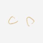 Retro Box Huggie Hoop Earrings