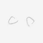 Retro Box Huggie Hoop Earrings