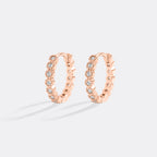 Shimmer Huggie Hoop Earrings