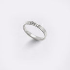 Engraved Stackable Name Ring | 3mm Band