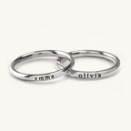 Tiny Stackable Name Ring