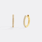 Small Dainty Pave Earring
