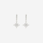 Starburst Drop Huggie Earrings