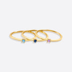 Super Dainty Birthstone Stacking Ring