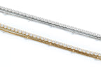 Tennis Bracelet and Satellite Chain Bracelet Bundle