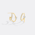 The Nova Double Hoop Earrings