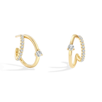 The Nova Double Hoop Earrings
