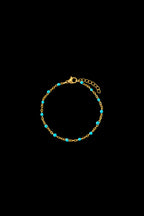 Turquoise Beaded Station Bracelet