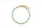 Turquoise Beaded Station Bracelet