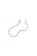 Turquoise Beaded Station Bracelet
